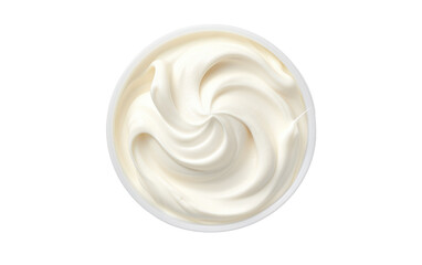 A Cream Offering a Velvety Cloud of Indulgence in Every Bite on White or PNG Transparent Background.