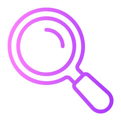 magnifying glass gradient icon