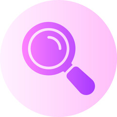 magnifying glass gradient icon