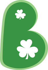 st. patrick's day letter uppercase b