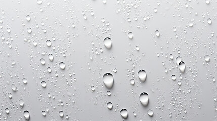 Water droplets on a white background. water drop on white