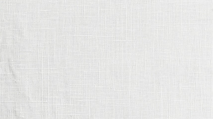 texture white linen on a plain white background, Natural linen fabric texture  texture background.  - obrazy, fototapety, plakaty