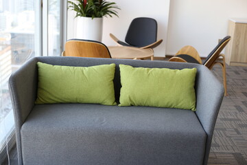 modern living room with sofa