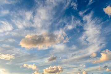 beautiful sky and clouds before sunset over the Mediterranean sea 15