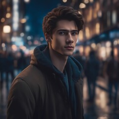 Fototapeta premium Portrait of a handsome boy