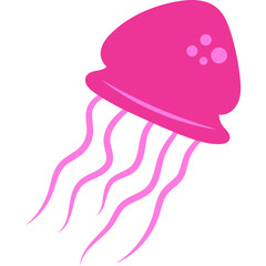 Handdrawn Cute Jellyfish