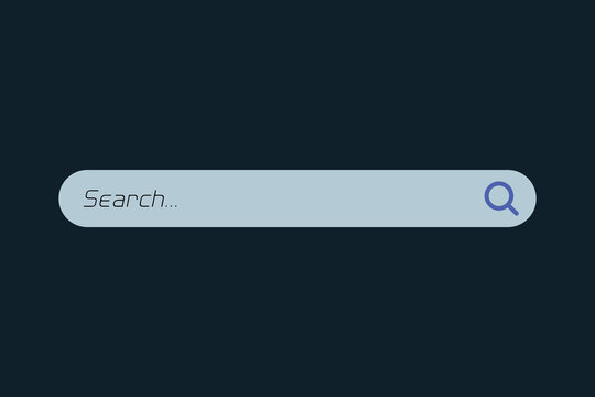 Vector internet browser search engine search bar for ui mobile app search address and navigation bar