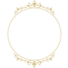 金の円形装飾フレーム4