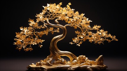 Yuan Bao Tree  Delicate Gold Tree Lucky Wallpaper