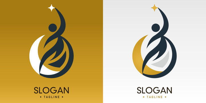 Exclusive company logo reach the star achievement