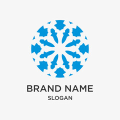 Logo circle brand name company