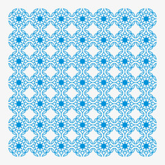 pattern with blue flowers