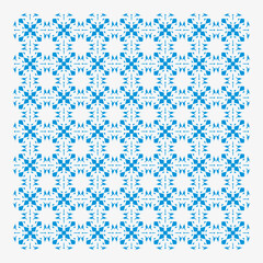 pattern with blue flowers