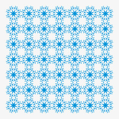 pattern with blue flowers
