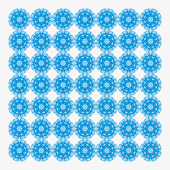 pattern with blue flowers