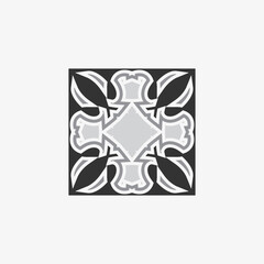 Tiles black colour ceramics interior design