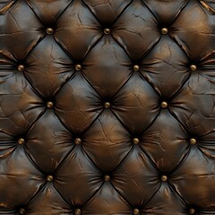 Seamless Classic Buttoned Leather Texture