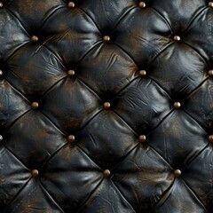Seamless Classic Buttoned Leather Texture