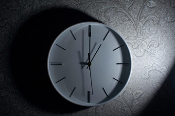Analog clock on the wall	