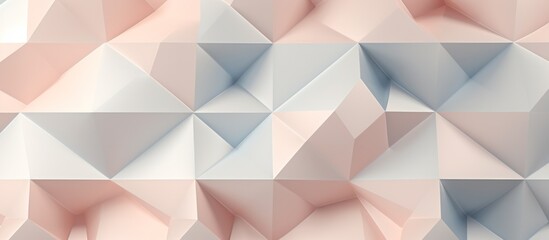 Obraz premium Futuristic Geometric background for your presentation. Textured intricate 3D wall in light pastel tones