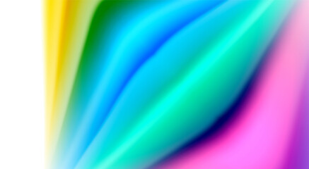 Fototapeta premium Color mixing liquid rainbow shape background