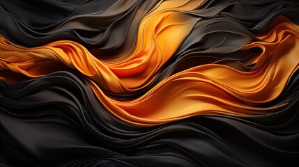 abstract waves with black, gold, ultra-realistic, minimalistic, aesthetic
