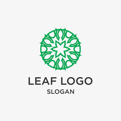 Abstract eco logo design