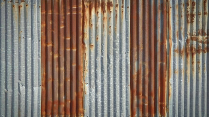 old rusted textured corrugated sheet background, Old zinc wall texture background. Rusted galvanized ,  texture surface of rusty on galvanize metal  - obrazy, fototapety, plakaty