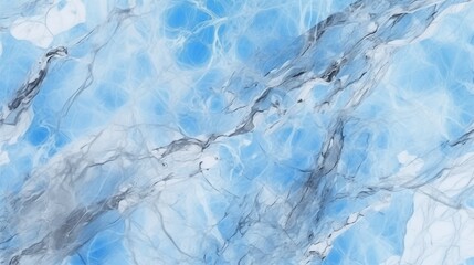 Serene Light Blue Marble Veins Abstract