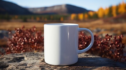 Coffee mug mockup, white color mug,