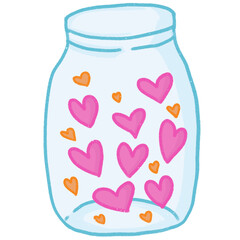 heart jar
