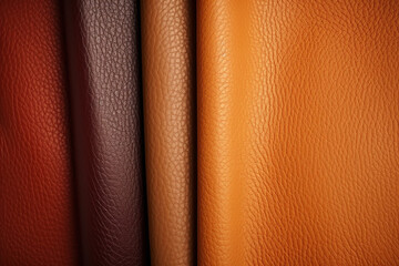 "Genuine Leather Texture Background - Dark Brown"