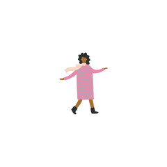 pose of people exercising in pink clothes exercise