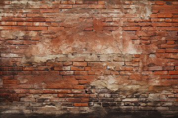 Background Old Red Brick Wall Texture