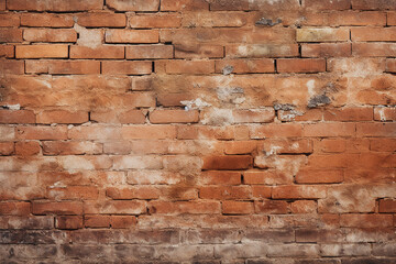 Background Old Red Brick Wall Texture