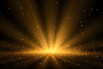 Fototapeta na wymiar Golden Radiance Illuminating Through Cosmic Dust