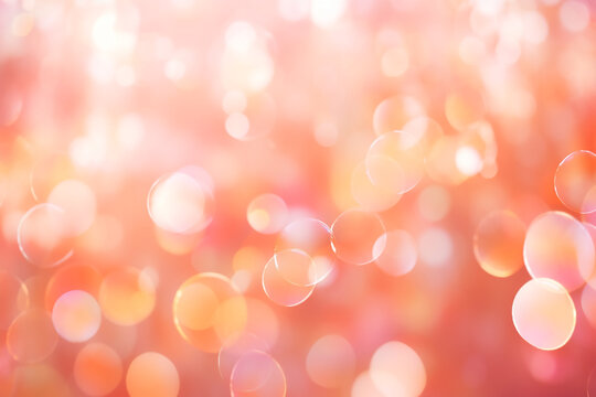 Abstract Blurred Orange Color and Peach