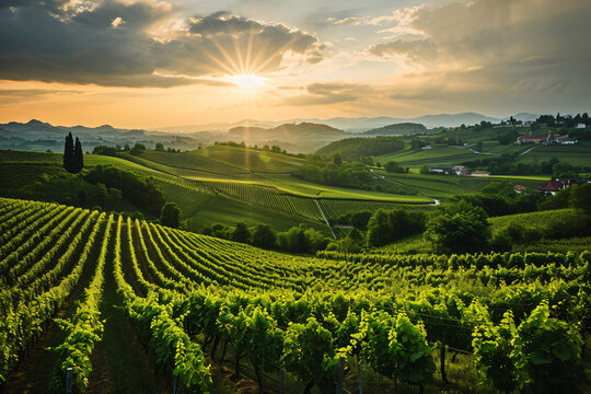 stunning vineyard landscape