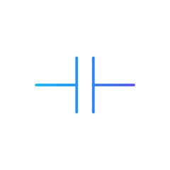 capacitor gradient icon