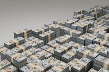 3d stack of money