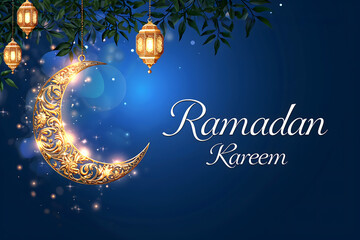 ramadan Kareem, Ramadan crescent moon, Eid Mubarak Islamic festival social media banner and Eid Mubarak Post Template, islam


