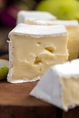 soft cream cheese with white mold