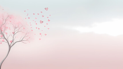 Vibrant Valentine's Day background with red hearts