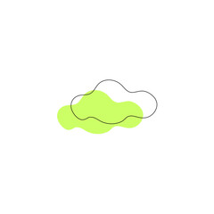 blob element vector light green color light