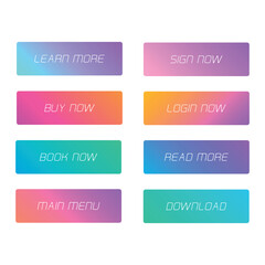 Gradient call to action button set
