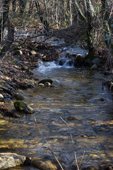 ..stream, water, flowing, landscape, mountains, view, nature, wi