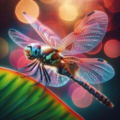 Dragonfly on a Plant