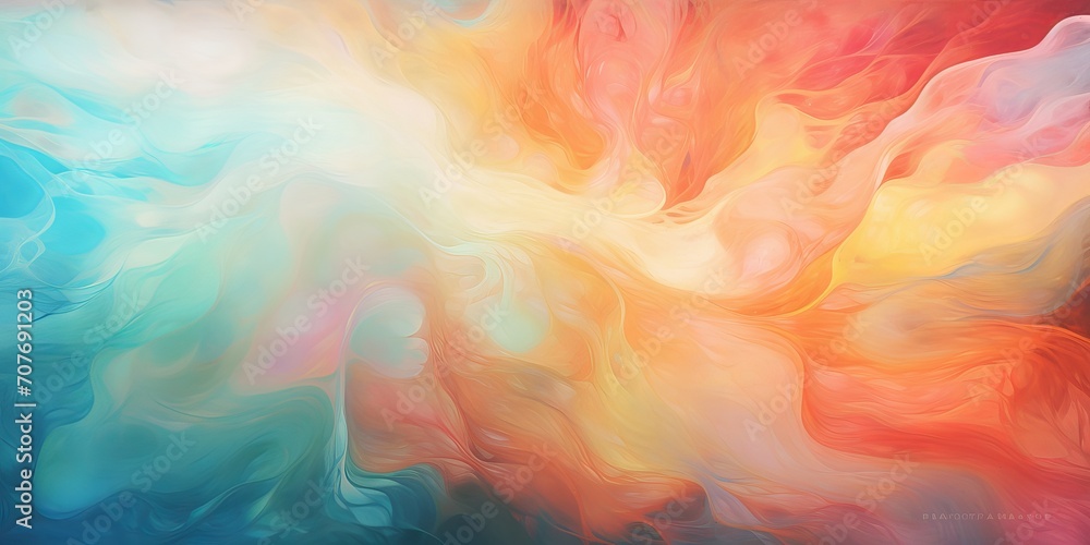 Aufkleber abstract painting of circles in different colors and sizes. artistic texture and composition with ge