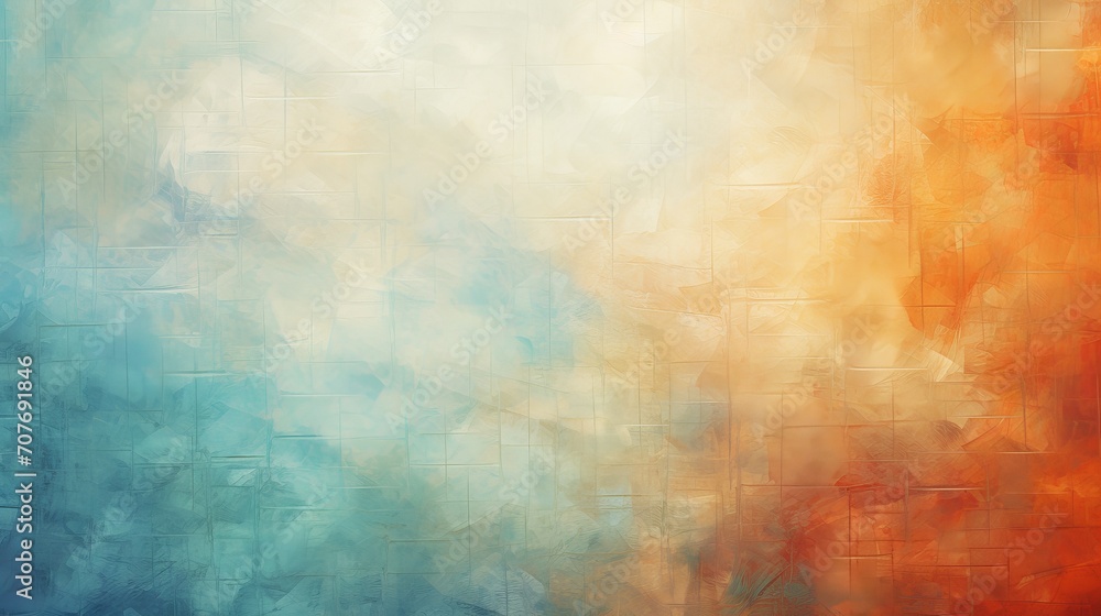 Aufkleber abstract painting of circles in different colors and sizes. artistic texture and composition with ge