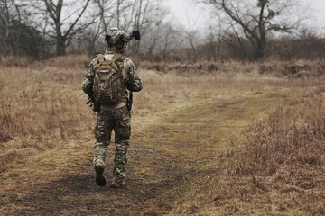hunter with rifle